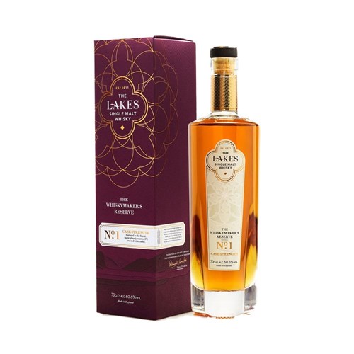The Lakes Single Malt Whisky Whiskymakers Reserve No.1 70cl - A Full-Bodied, Cask Strength Expression